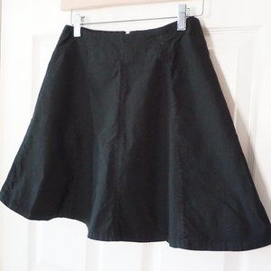 2/$20 - Black High Waisted Matte Leather A-Line Skirt